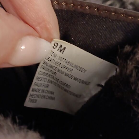 Khombu Brown Suede Faux Fur Lined Boots - Picture 5 of 8